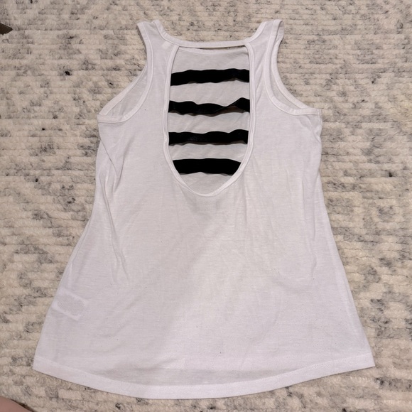 VSX Victorias Secret White Sport Tank Small - Picture 3 of 3